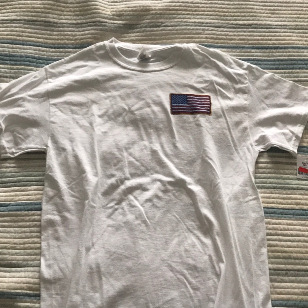 White American Flag T-Shirt